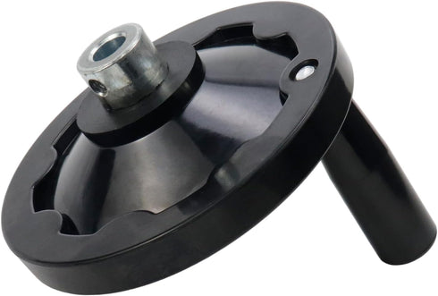 4.92" Hand Wheel with Revolving Handle, 0.47" Hole Diameter for Milling Machine Industrial Lathe