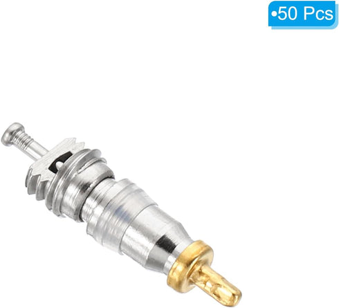 PATIKIL 50 Pack Air Conditioning Valve Core with Seal for HVAC AC System Accessories