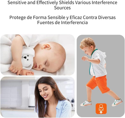 Sonew mmWave 24GHz Wired Motion Sensor, Millimeter Sensor, Human Sensor, Adjustable Smart Motion Detection, Ceiling