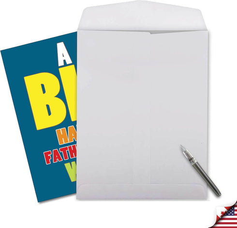 NobleWorks Funny Father's Day Card (8.5 x 11 Inch) - Big Appreciation Notecard for Dads, Stepdads - Big Wish J3456FGG