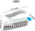 FEENM 4-in-1, Grout and Corner Scrubber Brush with Scraper Tool Stiff Bristles Crevice Floor Cleaner for Cleaning