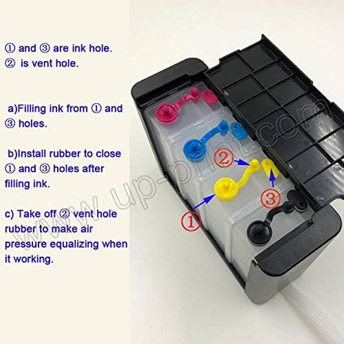 UP Ink Cartridge Replacement for HP 21 22 60XL 61XL 62XL 63XL 64XL 65XL, 61XL Compatible