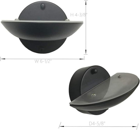 10W 4 Set YIFONTIN LED Wall Light Modern Bowl Sconce Up Down Moon Warm Lamp Pieces for Bedroom Living Room Porch Nook