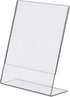 Dazzling Displays Clear Acrylic Slanted Sign Holder 8.5 x 11 - Premium Slanted Picture Frame for Office, Retail,