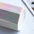 Ceramic Desk Pen Holder Stand, Cute Pencil Cup Pot, Desk Organizer Makeup Brush Holder, Toothbrush Holders (Pearl)