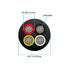 22 4 25FT, 2464 22 4 22/4 Gauge Conductor Electrical Wire UL AWG Wire Cable Tinned Copper PVC Stranded Core Wire
