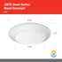 6IN 90CRI M6 2700K-5000K 1100 6-Inch, Juno JSBTC TUWH WL MW Smart Surface Mount Disk Light, Tunable, Lumens, Connect