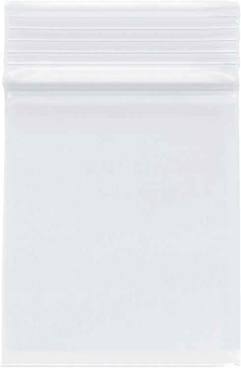 Plymor 2.5" x 3" Heavy Duty Zipper Reclosable Plastic Bags (Pack of 200), 4 Mil
