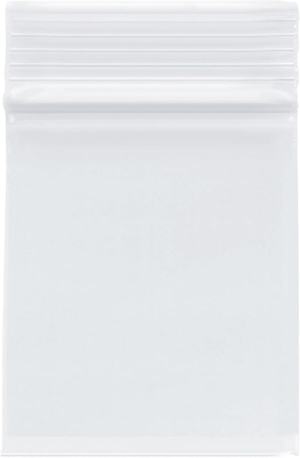 Plymor 2.5" x 3" Heavy Duty Zipper Reclosable Plastic Bags (Pack of 200), 4 Mil