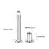uxcell 5 Sets Screw Post for 5/16"(8mm) Hole Dia, Male M6x35mm Belt Buckle Binding Bolts Leather Fastener Stainless