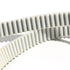 BUZKXNT HTD5M 1370 5M 1370mm 15mm 25mm 30mm (NO.24)(Width 40mm) White PU Closed Loop Gear Timing Belt Length Width