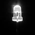 100pcs 5mm 3V 20mA Bulbs Novelty Place White LED Diode Lights - Super Bright Clear Transparent DC Light Emitting Diode