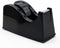 Desktop Tape Dispenser Adhesive Roll Holder with Weighted Nonskid Base (Fits 1" & 3" Core) Black
