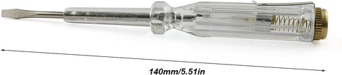 E-outstanding Electronics Screwdriver 2PCS, 100-500V Flathead Electric Pen Circuit Tester Pen