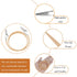 LXLVOUEG 3 PCS Dental Bib Clips,Soft Lightweight and Portable Silicone Dentist Bibs Clips Napkin Bib Holder Neck Chain
