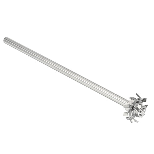 MECCANIXITY 304 Stainless Steel Stirring Rod 7.87" Length with 1.18" ID Dispersion Disc for Industrial, Laboratory
