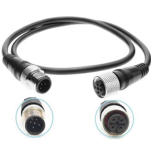 M12 5 Pin Sensor Cable, Male to Female A-Coding Industrial Waterproof Cable for Automation Control (78.74''/2M)