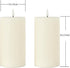 Set 2 (3x6 inch) Dimmable volnyus Flameless Candles of Flickering LED Wax Candles Battery Operated with Remote Control