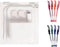 Magnetic Locker Organizer Kit, 13 Piece Set with Whiteboard, Mirror, Magnets, Pencil Cup, Gel Pens, Back to School
