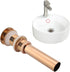 Zerodis Basin Sink Unslotted Pop Up Click Clack Sprung, Plug Drain Assembly for Bathroom Sink (Rose Gold)