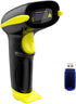 NADAMOO Wireless Barcode Scanner, Handheld USB 1D Cordless Laser Reader for Inventory, Compatible with Windows/Mac/Linux