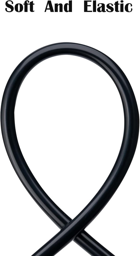 Eastrans 5/8" ID Silicone Tubing, Food Grade Flexible Pure Silicone Hoses High Temp for Home Brewing, 10 Feet Black