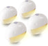 4 Pack 4800-5200K VAVOFO Plug in Night Light with Dusk to Dawn Sensor, Smiley Face LED Night Lights, Daylight White