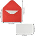 jiebor 100 Sets Mini Envelopes with White Blank Business Cards, Small Enclosure Card for Valentine's Day
