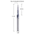 5Pcs 1/8 inch 0.25MM (0.5MM 3D SpeTool Tapered Ball Nose Carving End Mill Shank Radius Diameter) Tips Woodworking Tool