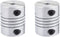 5mm to 10mm Shaft Coupling - 30mm Length, 25mm Diameter Aluminum Alloy Joint Connector for 3D Printer, 2pcs
