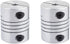 5mm to 10mm Shaft Coupling - 30mm Length, 25mm Diameter Aluminum Alloy Joint Connector for 3D Printer, 2pcs