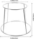 9.05X9.05X7.08 Inch Hemoton Seafood Display Rack Double Tier Stainless Steel Buffet Tower Stand for Oysters Shrimp Crab