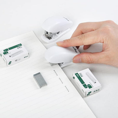 Mini Stapler with Staples, 3 Pieces Office Desktop Stapler, 25 Sheet Capacity, Cute Compact Travel Size for School
