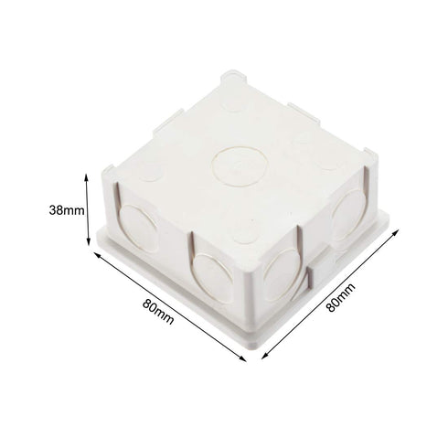 uxcell Wall Switch Box Electrical Outlet Flush Mount 86 Type Single Gang White 2pcs