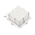 uxcell Wall Switch Box Electrical Outlet Flush Mount 86 Type Single Gang White 2pcs