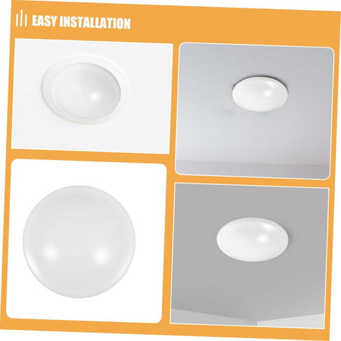 2pcs PRETYZOOM Flush Mount Ceiling Light Covers Mushroom Light Shade Replacement Decorative Lamp Dust Covers for Wall