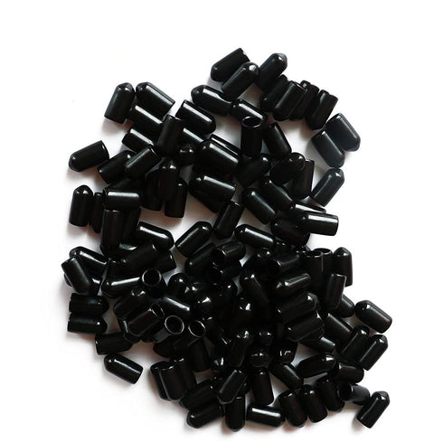 YEJI 100 Pcs Black 1/4" Screw Thread Protectors