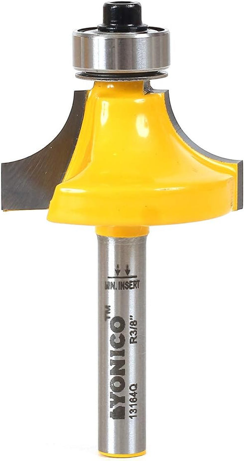 YONICO 13164q 3/8-Inch Radius Round Over Edge Forming Router Bit 1/4-Inch Shank