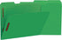 Universal 13522 Deluxe Reinforced Top Tab Folders, 2 Fasteners, 1/3 Tab, Letter, Green, 50/Box by Universal
