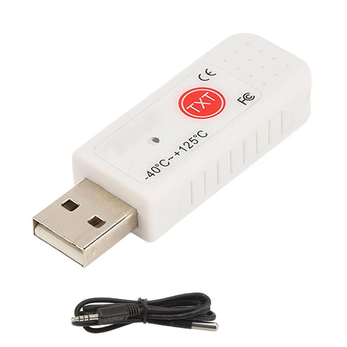 USB Thermometer Temperature, Inside Outside PC Sensor Double Sensor Computer USB Thermometer Data Logger Recorder
