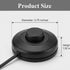 Volwiqu 3Pcs Floor Lamp Foot Switch,Black Foot Pedal Switch for Lamp Switch Replacement,Round Floor Lamp Inline Switch