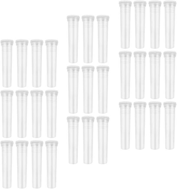 Wakauto 50pcs Transparent Flower Tubes for Fresh Flowers Practical Floral Water Containers