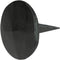 A29 Set of 6 Iron Clavos Decorative Nails, Round Pyramid Decorative Bolt Heads, Natural Black Iron Finish