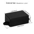 Junction Box Waterproof IP65 ABS Plastic Electric Project Enclosure Black with Fixed Ear (Pack of 2) 3.26"x 2.28"x 1.29"