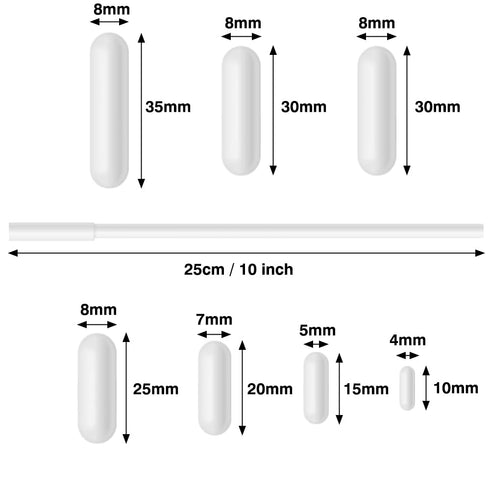 HYCC Magnetic Stirrer with 7PCS Stir Bar Set, 3000 RPM Magnetic Mixer for Lab Stirrers