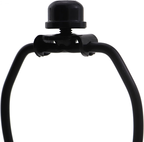 CChiai 2PCS 5 Inch Set Black Metal Lampshade Harp Detachable Floor Lamp/Lampshade Stand Base with Top Knob Lighting