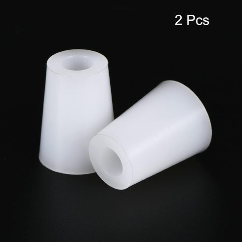MECCANIXITY Silicone Rubber Tapered Plug White 15mm to 20mm with Hole for Powder Coating, Painting, Laboratory Use 2