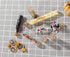10Pcs 40ml Glass Test Tubes with Cork Stoppers, Clear Flat Borosilicate Bottles for Beads Candy Storage