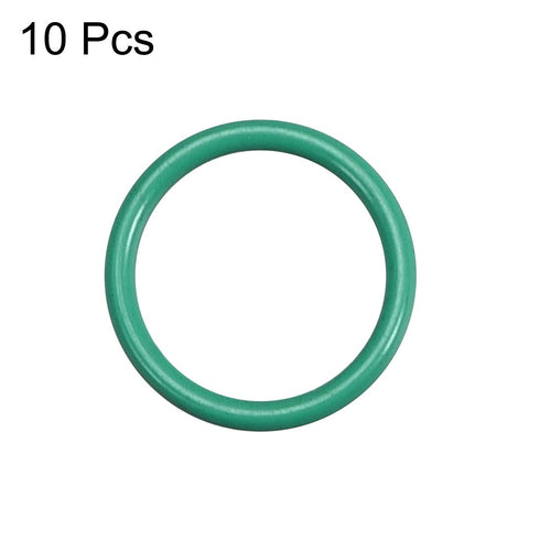 uxcell Fluorine Rubber O-Rings, 9.5mm OD, 7.5mm ID, 1mm Width FKM Seal Gasket, Green, Pack of 10