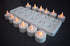 HERO-LED CD-RC-12ST-A Set 12, Upgraded Rechargeable LED Electric Candles, Flameless Flickering Tea Lights, of Amber